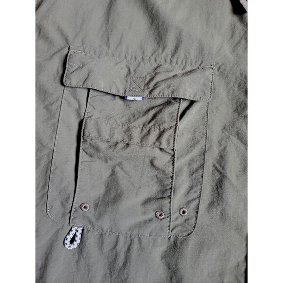 EUC Columbia PFG Bahama II Fishing Shirt GRAY Vented Outdoor UPF Long Sleeve, L - Picture 4 of 10